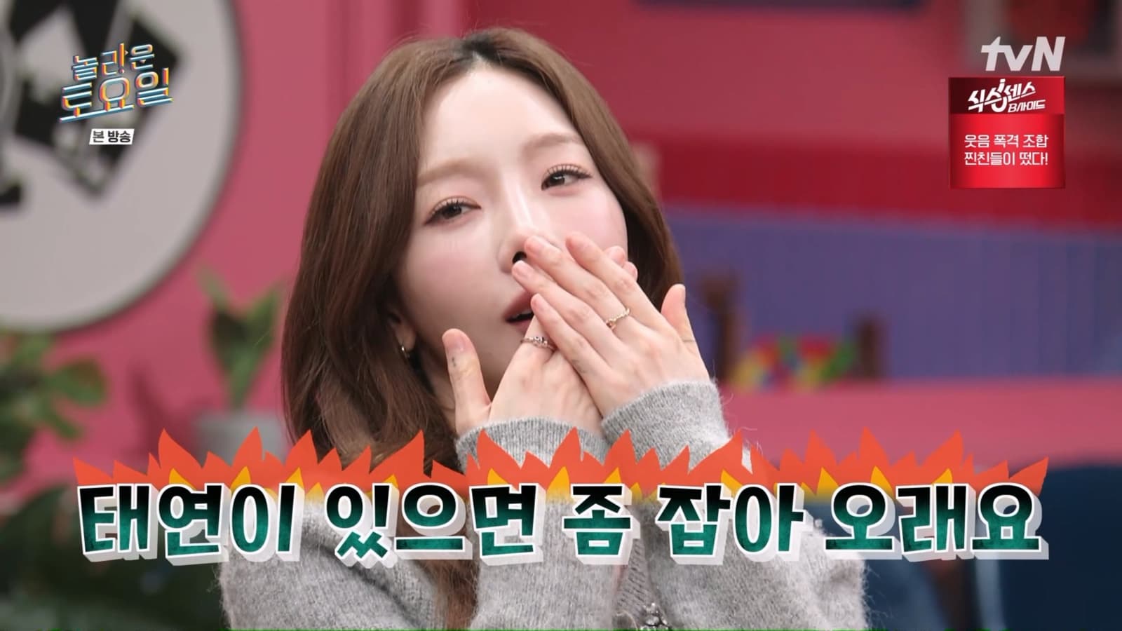 소녀시대 태연 때문에 북한 사람들 수용소 간다? '놀라운 토요일' 스튜디오 술렁